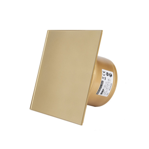 Wentylator łazienkowy. Bardzo cichy. Szklany Panel Kwadrat. Miedziane Złoto. Średnica 100 mm Wentylator łazienkowy. Bardzo cichy. Szklany Panel Kwadrat. Miedziane Złoto. Średnica 100 mm
