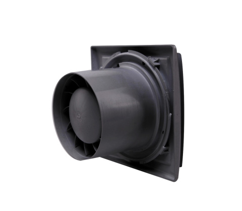 Wentylator łazienkowy serii OK. Czarny Połysk. Wyposażenie standard. Średnica 100 mm Wentylator łazienkowy serii OK. Czarny Połysk. Wyposażenie standard. Średnica 100 mm