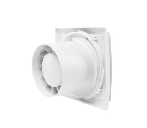 Wentylator łazienkowy serii OK. Biały Połysk. Wyposażenie Timer. Średnica 100 mm