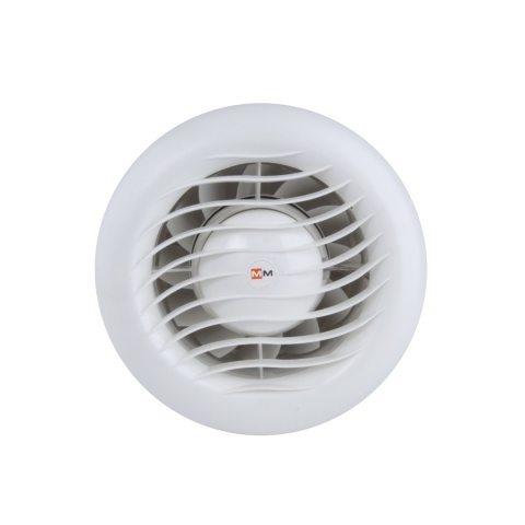 Wentylator do sauny +150°C | wysoka temperatura | MMotors MM KLASYK  | 100 mm | Biały | Klapa zwrotna 