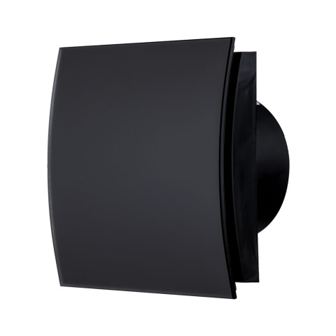 Kratka wentylacyjna Anemostat Szklana Czarna Mat Elipsa 100mm |