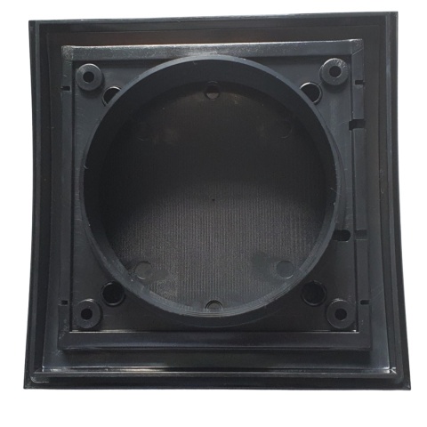 Kratka wentylacyjna Anemostat Szklana Czarna Mat Elipsa 100mm |