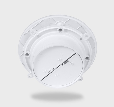 Wentylator łazienkowy serii MMP - Szklany Panel Biały Połysk. ULTRA CICHY. Wyposażenie timer. Średnica 100 mm