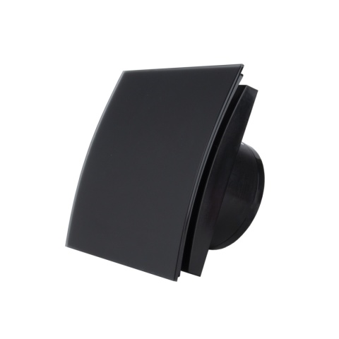 Wentylator łazienkowy.Krótki króciec. Szklany Panel Mat ELIPSA. Timer