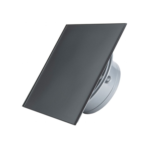 Wentylator łazienkowy Krótki króciec Szklany Panel Połysk Standard Ø 100 mm Wentylator łazienkowy Krótki króciec Szklany Panel Połysk Standard Ø 100 mm