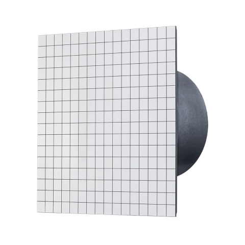 Wentylator łazienkowy Luxury Srebrny Bardzo Cichy Ø100mm klapa