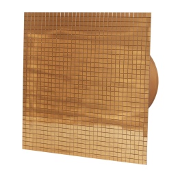 Wentylator łazienkowy Luxury Złoty Bardzo Cichy Ø100mm klapa