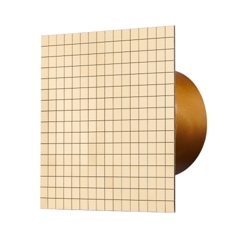 Wentylator łazienkowy Luxury Złoty Bardzo Cichy Ø100mm klapa