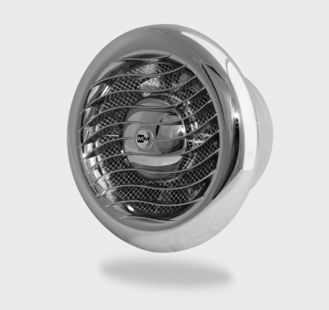 Wentylator łazienkowy Chromowany LUXURY Standard Ø100mm