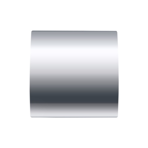 Wentylator łazienkowy krótki króciec Chrom Panel Elipsa Standard Ø100mm klapa