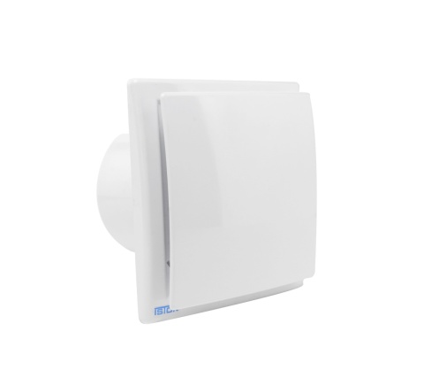 Wentylator łazienkowy serii OK. Biały Połysk. Wyposażenie standardowe. Średnica 90 mm