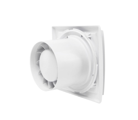 Wentylator łazienkowy serii OK. Biały Połysk. Wyposażenie standardowe. Średnica 90 mm