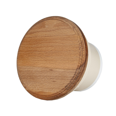 Wentylator do SAUNY serii MMS. Panel Okragły Naturalne Drewno. Średnica 100 mm